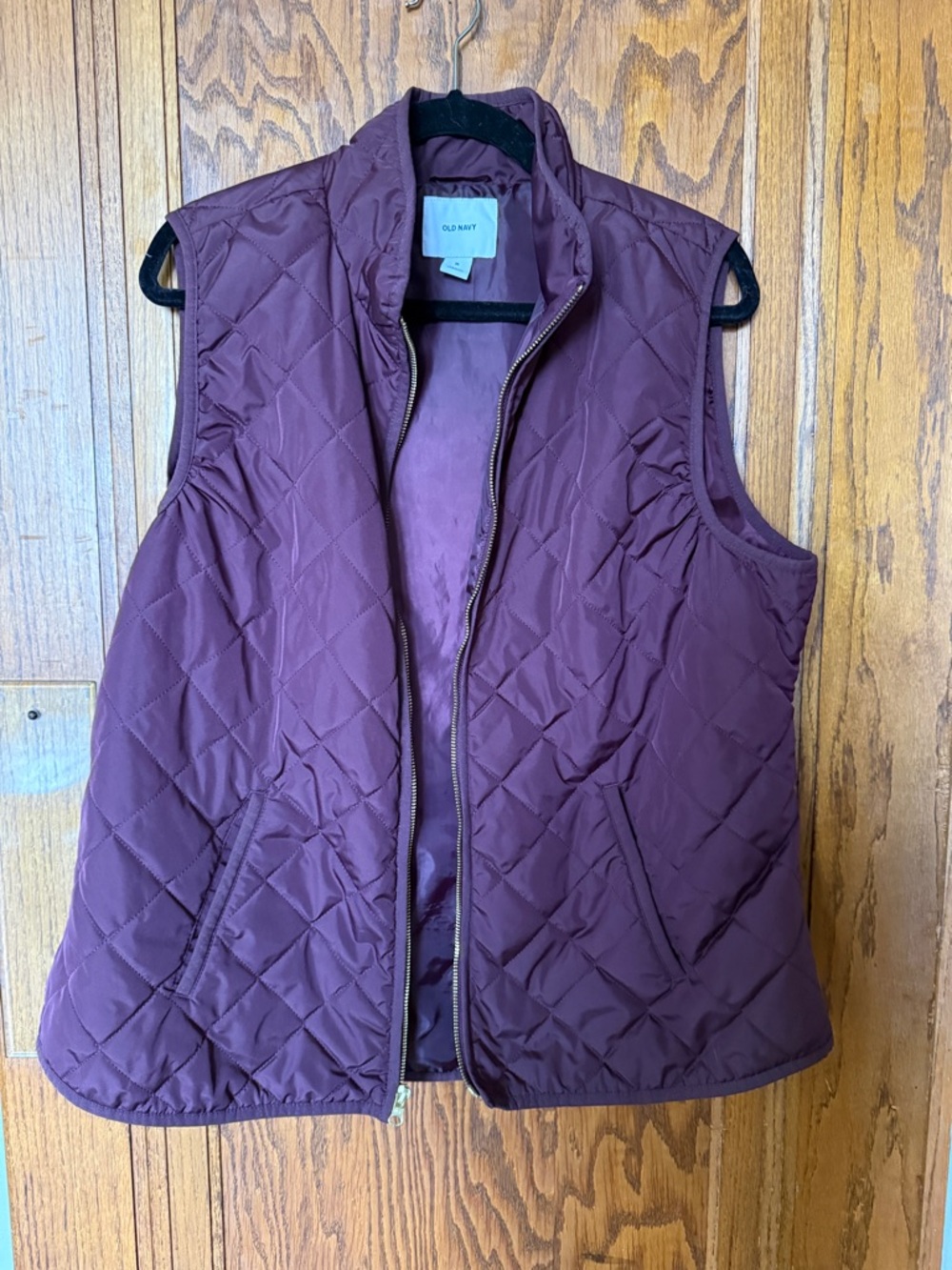 Old Navy Quilted Plum Vest